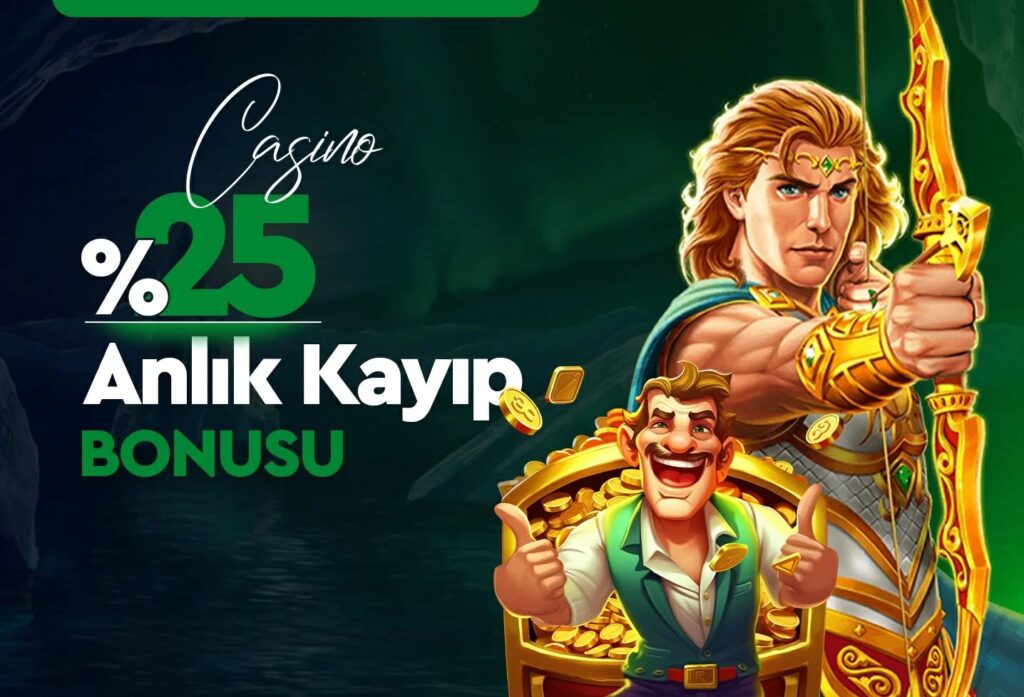 Betcanavar yüzde 25 anlık casino kayıp bonusu
