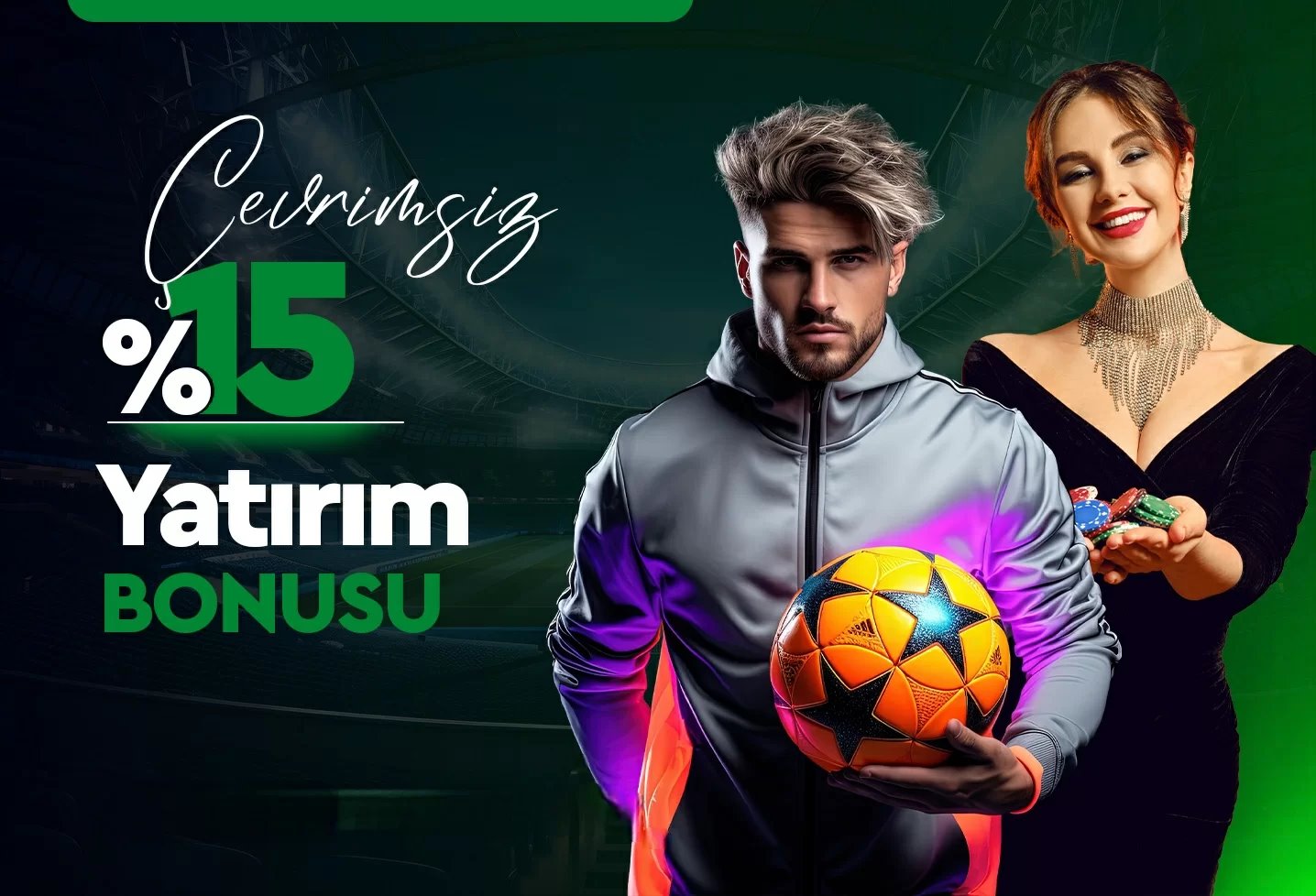 Betcanavar yüzde 15 çevrimsiz spor yatırım bonusu